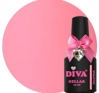 DIVA Gellak Coral Pink 15 ml