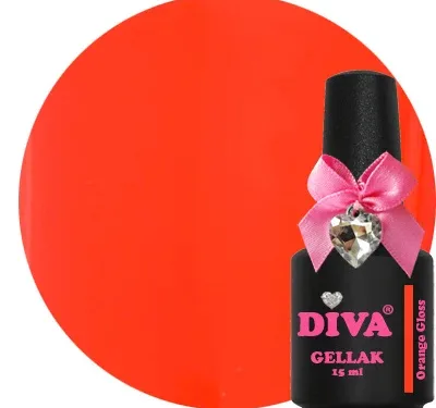 DIVA Gellak Orange Gloss 15 ml