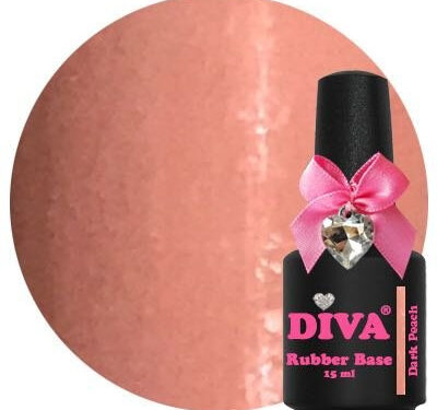 Diva Rubber Base Coat Dark Peach