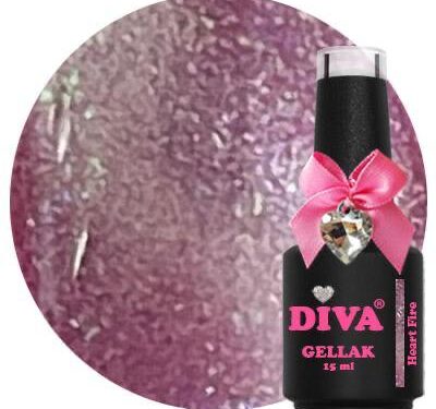 Diva gellak cat eye Heart Fire