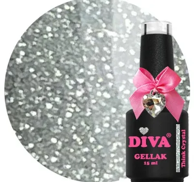 DIVA Gellak Think Crystal 15 ml - Reflecterend