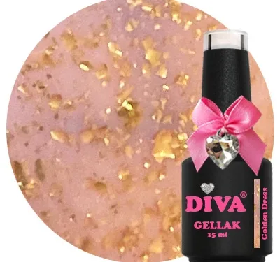 DIVA Gellak Golden Dress 15 ml