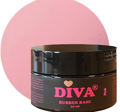 Diva Gellak Rubber Basecoat Pink POT 30 ml