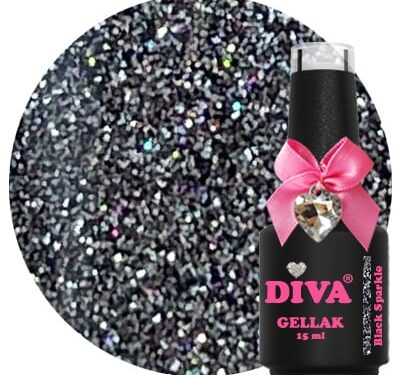 Diva GellakCat Eye Black Sparkle