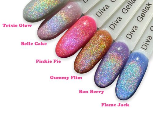 Diva cat eye holo rainbow collectie