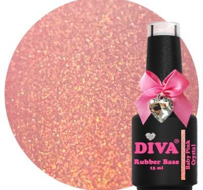 Diva rubber base coat baby pink crystal