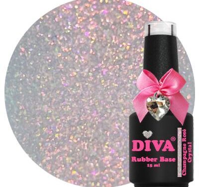 Diva rubber base coat champagne rosé crystal