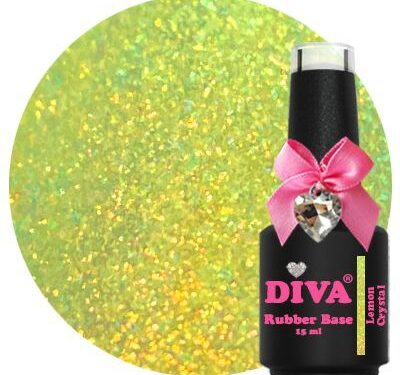 Diva rubber base coat lemon crystal