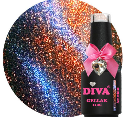 Diva Gellak 9D Cat Eye Amethist 15 ml