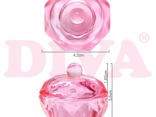 crystal diamond dappendish pink met deksel