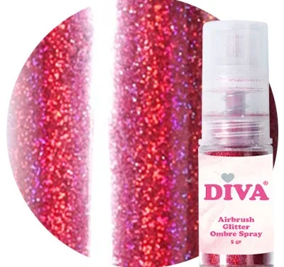 DIVA Airbrush Glitter Colorboom Spray Fuchsia 6