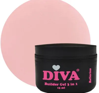 DIVA Builder Gel LOW HEAT 3-in-1 Ballerina 15 ml