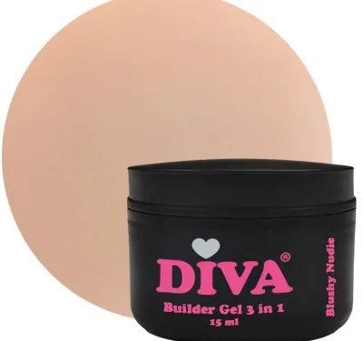 DIVA Builder Gel LOW HEAT 3-in-1 Blushy Nudie 15 ml