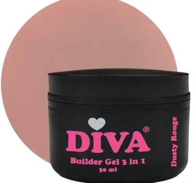 DIVA Builder Gel LOW HEAT 3-in-1 Dusty Rouge 30 ml