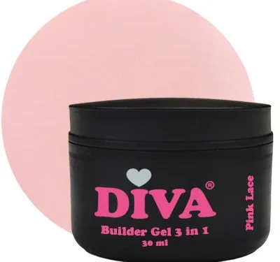 DIVA Builder Gel LOW HEAT 3-in-1 Pink Lace 30 ml