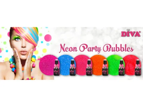 DIVA Gellak Neon Party Bubbles Collection 6x 10 ml