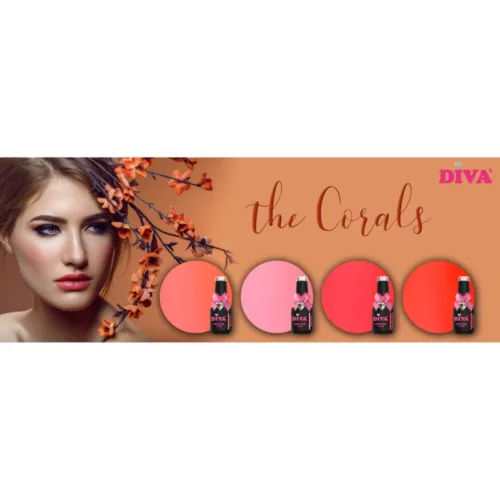 DIVA Gellak The Corals Collection 4x 10 ml