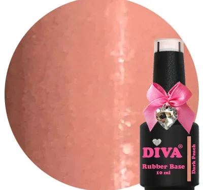 DIVA Rubber Basecoat Dark Peach 10 ml