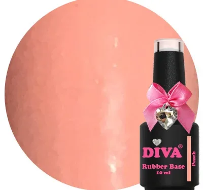 DIVA Rubber Basecoat Peach 10 ml