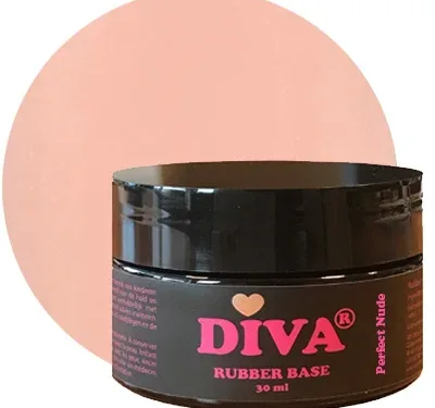 DIVA Rubber Basecoat Perfect Nude POT 30 ml