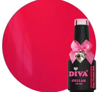 DIVA Gellak Glass Fuchsia Red 10 ml