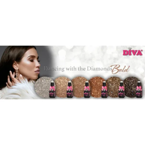 DIVA Gellak Dancing with the Diamonds BOLD Collection 6x 10 ml