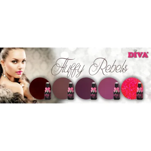 DIVA Gellak Fluffy Rebels Collection 5x 10 ml