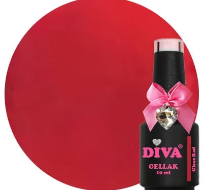 DIVA Gellak Glass Red 10 ml