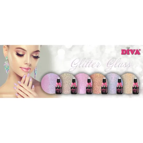 DIVA Gellak Glitter Glass Collection 6x 10 ml