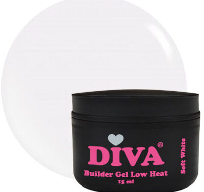 DIVA Builder Gel LOW HEAT Soft White 15 ml